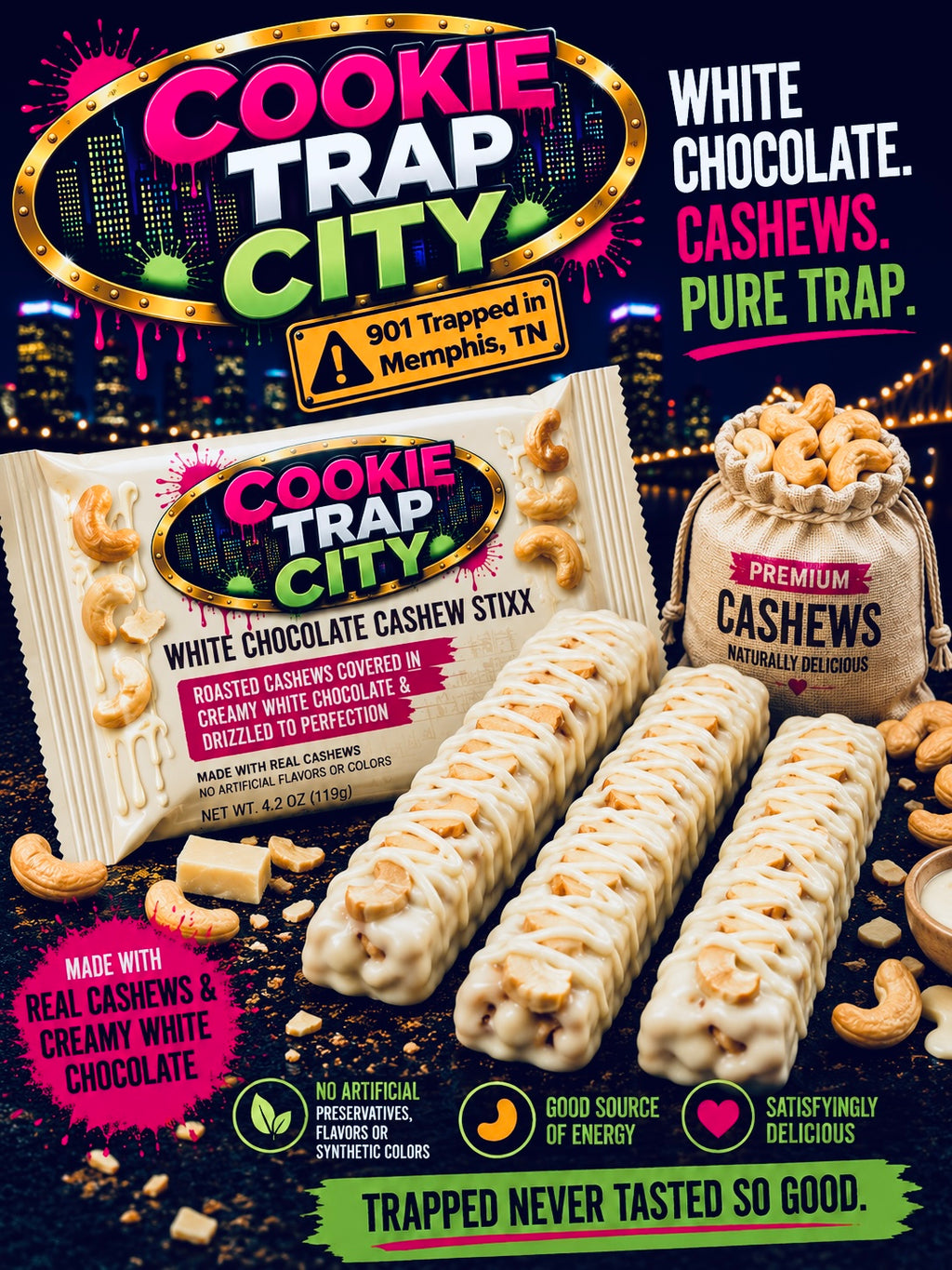 Chocolate Cashew Stixx