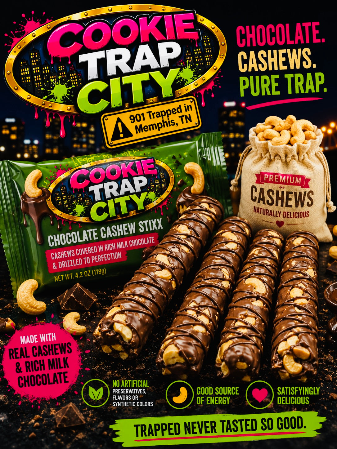 Chocolate Cashew Stixx
