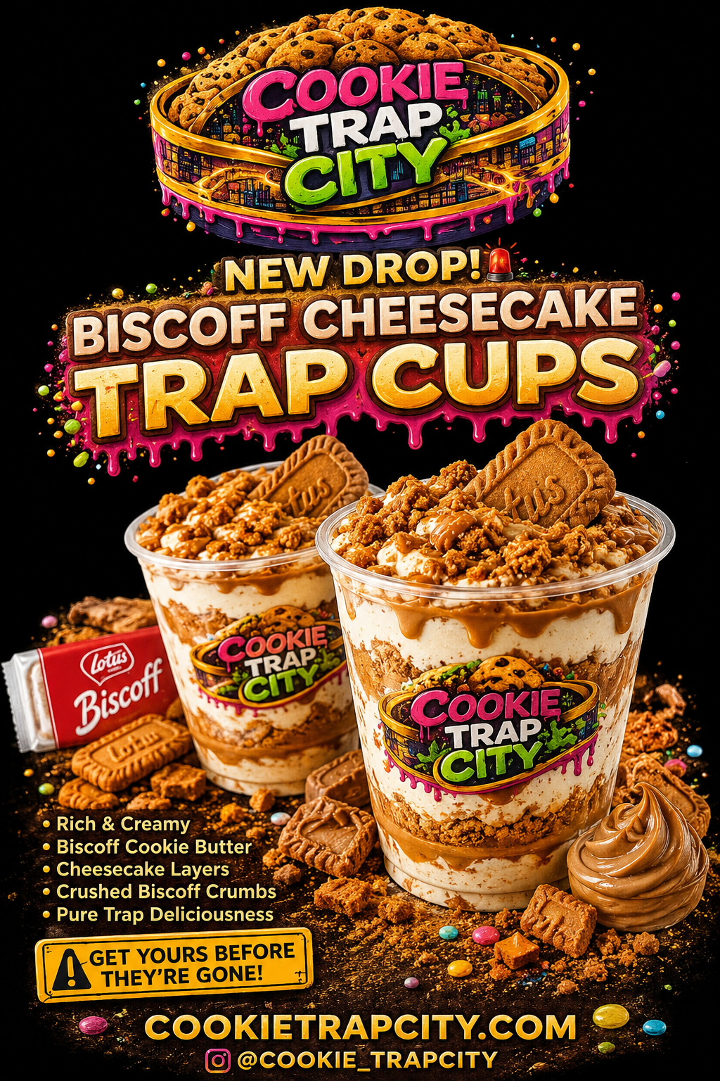 Biscoff Cheesecake Cups